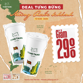 DEAL TƯNG BỪNG, MỪNG QUỐC KHÁNH | GIẢM 29% CHO MỌI HÓA ĐƠN