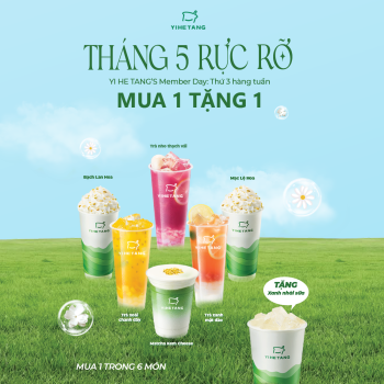 Tháng 5 rực rỡ – Yi He Tang khao bạn Xanh Nhài Sữa
